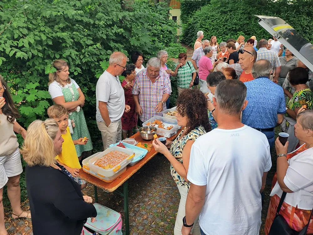 Pause mit selbstgemachten Leckereien
